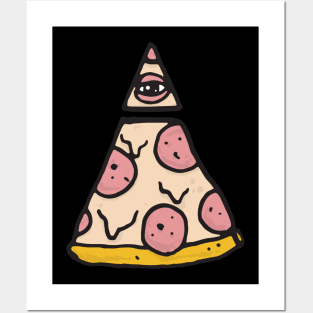 Illuminati Pizza Posters and Art